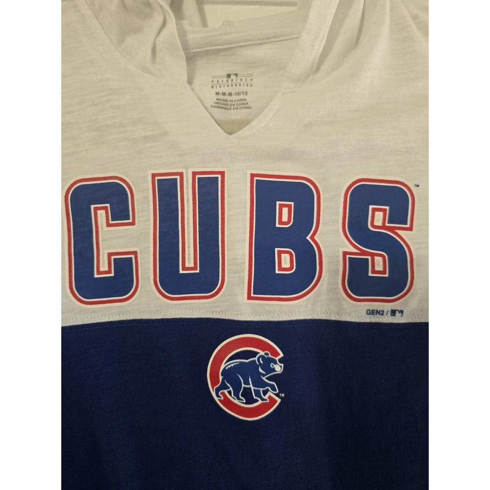 MLB Genuine Merchandise Chicago Cubs Pullover Hoodie Boy's Size M 10/12 - Picture 3 of 4